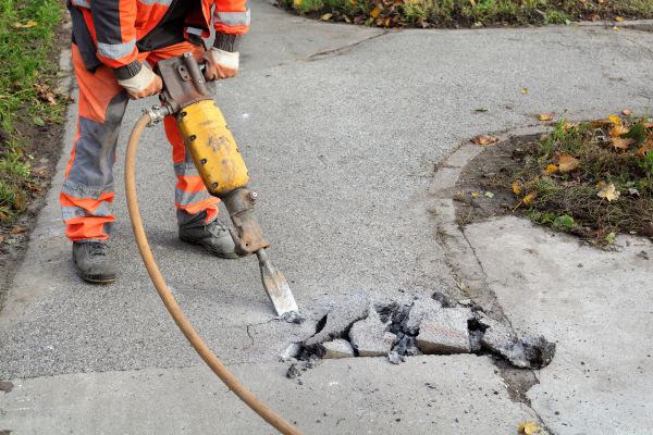 Concrete Sidewalk Removal in Milton