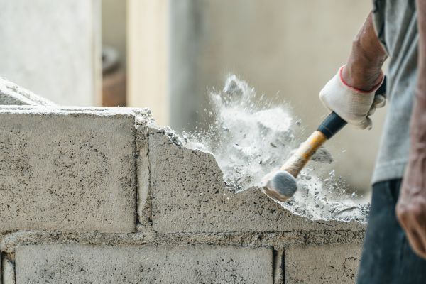 Block Wall Demolition in Milton